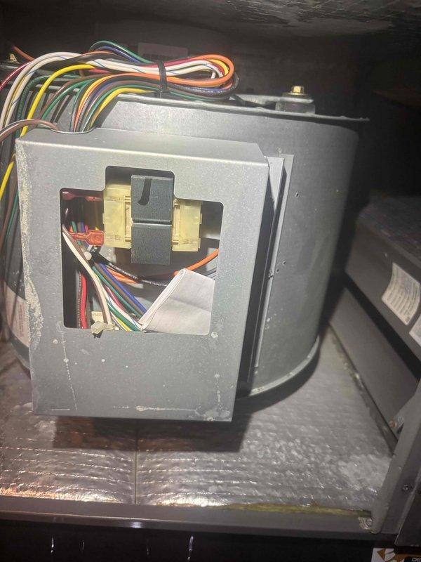 # HVAC Tune-Up Completed

Performed comprehensive tune-up on 6-year-old residential HVAC system per customer request. Inspected and serviced all major components including air handler, refrigerant lines, electrical connections, and control systems. Verified proper operation of thermostat wiring, terminal blocks, and all electrical connections within control box. Checked refrigerant line insulation integrity, drainage system components, and PVC fittings for proper installation and function. All systems tested and operating within manufacturer specifications upon completion.