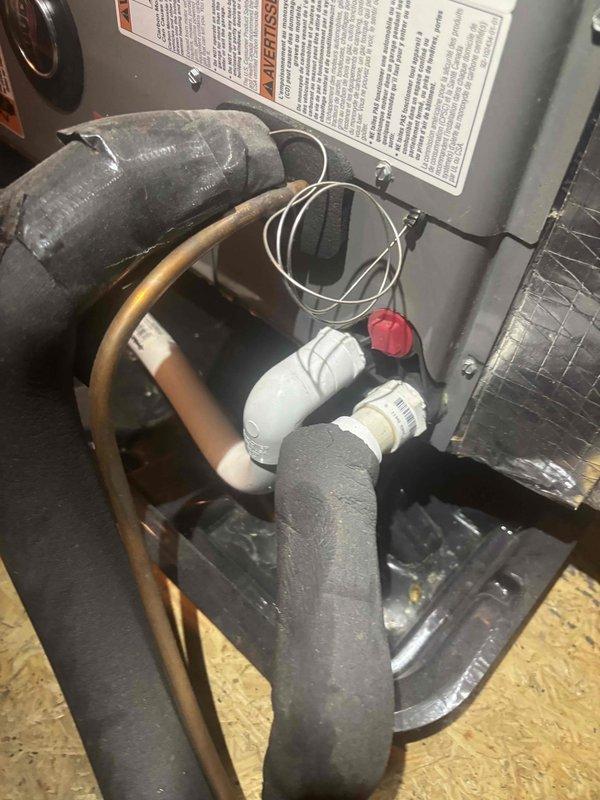 # HVAC Tune-Up Completed

Performed comprehensive tune-up on 6-year-old residential HVAC system per customer request. Inspected and serviced all major components including air handler, refrigerant lines, electrical connections, and control systems. Verified proper operation of thermostat wiring, terminal blocks, and all electrical connections within control box. Checked refrigerant line insulation integrity, drainage system components, and PVC fittings for proper installation and function. All systems tested and operating within manufacturer specifications upon completion.