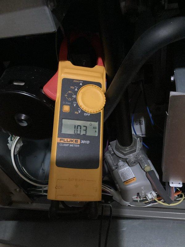 Completed comprehensive heating and air maintenance on 2021 unit including full 80-point inspection. Performed outdoor coil cleaning, burner cleaning, and verified gas pressures with adjustments as needed. Conducted electrical diagnostics measuring amperage draw of 107A and confirmed system voltage at 480V/400A using calibrated test equipment. All safety inspections passed with system operating within manufacturer specifications.