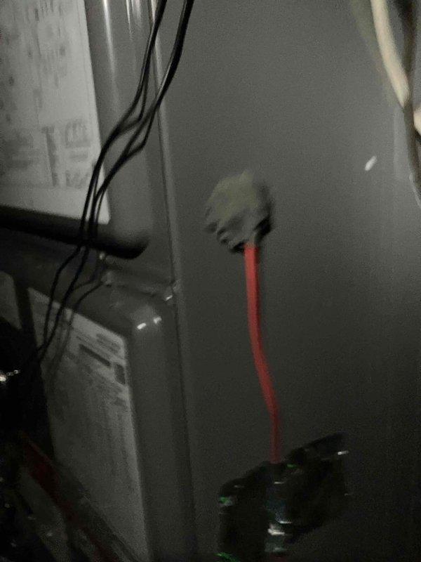 Responded to possible recall for recently installed central air system with no cooling and inconsistent operation. Investigated upstairs bonus room thermostat reading inaccurately despite previous replacement of both thermostat and control board. Inspected air handler wiring connections, control board operation, and attic ductwork installation to diagnose intermittent cooling failure on less than 5-year-old equipment.