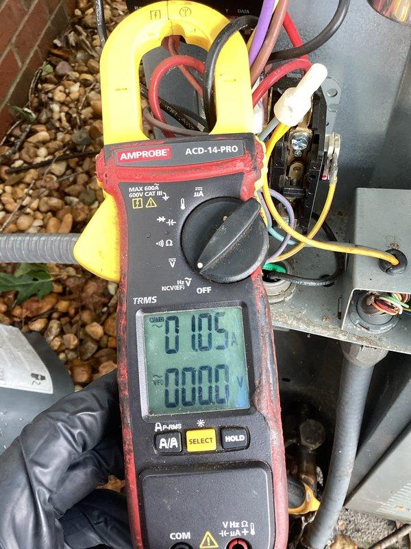 Completed comprehensive heating and air maintenance on downstairs unit only, including 80-point inspection, outdoor coil cleaning, burner cleaning, and safety inspections. Verified electrical parameters using clamp meter, measuring current draw at contactor connections, and checked static pressure readings with digital manometer showing 0.28 inches water column. Adjusted gas pressures as needed and confirmed all system components operating within manufacturer specifications.