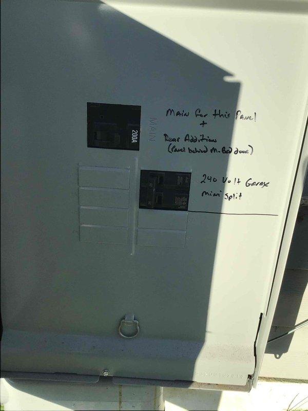 Completed comprehensive 32-point electrical system evaluation on residential property with main house built in 2017 and addition completed in 2024. Performed electrical panel maintenance including proper torquing of all connections and visual inspection of bus bars and breaker contacts. Conducted GFCI/shock protection outlet and breaker testing to verify proper ground fault protection throughout the dwelling. Tested all AFCI/fire protection breakers to ensure proper arc fault detection and circuit protection functionality. Performed smoke and carbon monoxide detector maintenance including battery replacement and operational testing of all units. Replaced customer-supplied light bulbs in fixtures up to 12 feet and cleaned ceiling fans up to 12 feet. Inspected HVAC electrical components including contactor relay switch, noting normal wear and dust accumulation consistent with operational equipment. Documented electrical panel configuration including 240V circuit serving mini-split system
