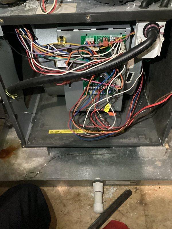 Completed comprehensive heating and air maintenance including 80-point inspection on one unit. Performed outdoor coil cleaning, burner cleaning, and adjusted gas pressures as needed. Conducted electrical testing with voltage readings at 3.4V on system components, inspected all internal wiring connections and circuit boards, and verified proper operation of all safety controls and electrical components.