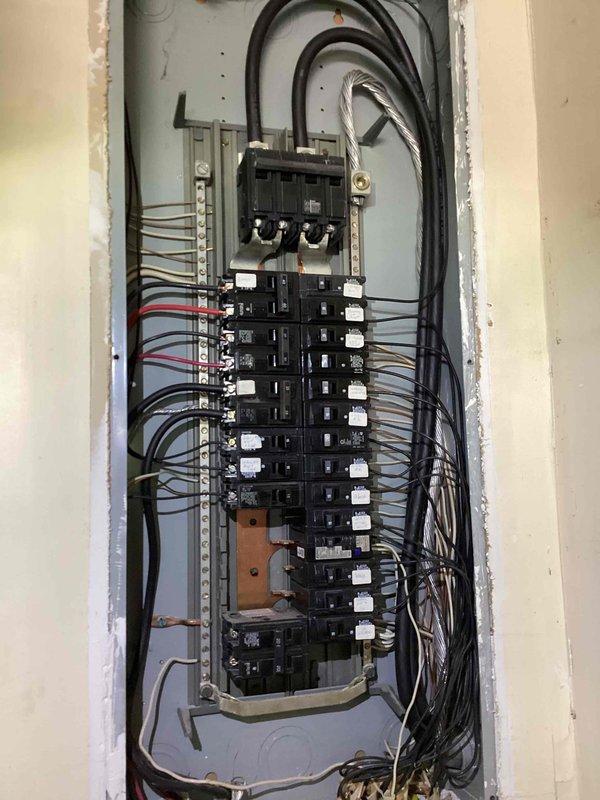 Responded to service call for non-functioning ceiling fan following customer installation and exterior GFCI outlet displaying continuous red blinking light. Inspected ceiling fan wiring connections and corrected improper installation, ensuring proper neutral, hot, and ground wire terminations at fixture and switch location. Tested fan operation across all speed settings and verified light functionality. Addressed exterior GFCI outlet issue by identifying ground fault condition causing persistent trip state. Inspected electrical panel for any related circuit issues, verified proper breaker operation, and traced affected circuit. Reset GFCI receptacle after resolving fault condition and confirmed normal operation with solid indicator light. All systems tested and restored to proper working condition.