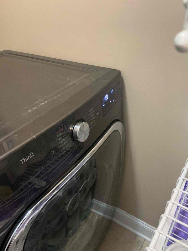 Responded to intermittent power issue affecting first-floor laundry room dryer outlet in 2012 home. Inspected electrical panel and verified breaker operation, finding intermittent connection causing dryer to power on then immediately shut off with no-power error code. Diagnosed and resolved faulty connection at dryer receptacle, restoring consistent power supply to appliance.