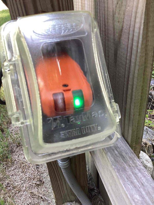 Responded to service call for automatic gate breaker repeatedly tripping at 1985 residence. Inspected main electrical panel and outdoor gate control switch box mounted on fence posts. Diagnosed tripping issue, performed necessary repairs to breaker circuit, and tested system operation to ensure proper function and prevent battery drainage concerns. Additionally corrected misaligned barn light fixture that was previously installed at an improper angle, adjusting mounting to achieve proper straight alignment.