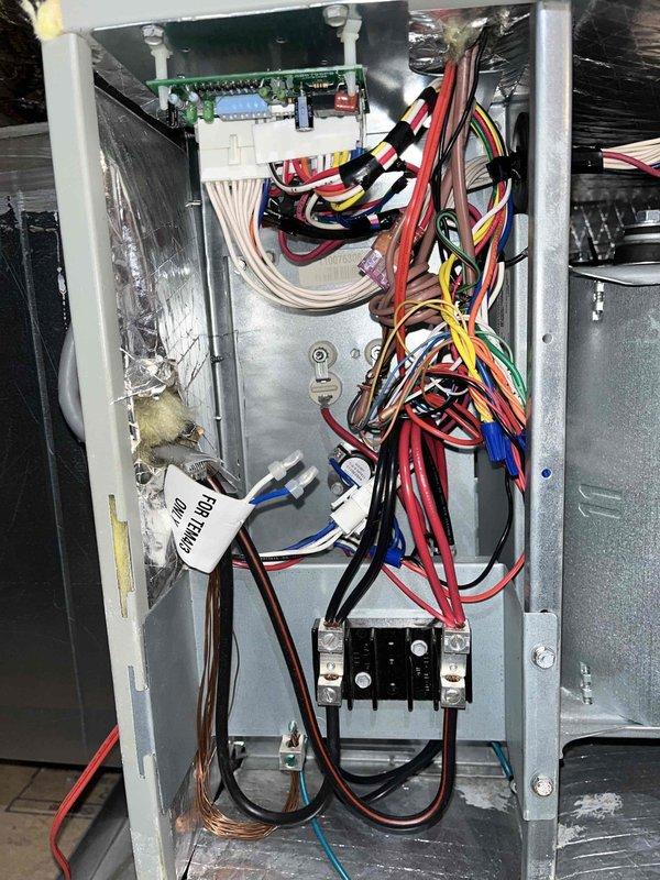 Completed comprehensive heating and air maintenance on 2022 Trane condensing unit including 80-point inspection, outdoor coil cleaning, burner cleaning, and safety inspections. Verified proper operation of contactor, control board, and all electrical connections within control panel. Gas pressures checked and adjusted to manufacturer specifications, with all components functioning within normal parameters. Completed comprehensive heating and air maintenance on 2022 Trane condensing unit including 80-point inspection, outdoor coil cleaning, burner cleaning, and safety inspections. Verified proper operation of contactor, control board, and all electrical connections within control panel. Gas pressures checked and adjusted to manufacturer specifications, with all components functioning within normal parameters.