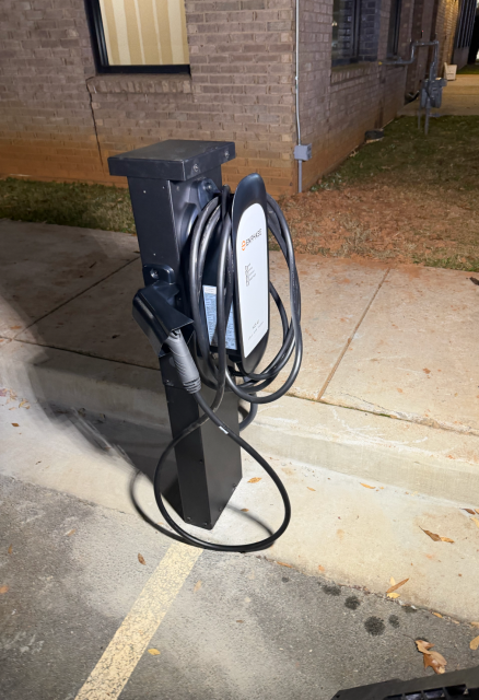 Successfully installed an EV charging station, ensuring compliance with all electrical codes and standards for safety and efficiency.