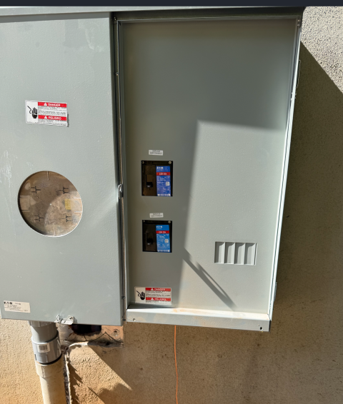I installed a 400 amp meter base, ensuring proper electrical system grounding. This involved precise placement and secure bonding of the grounding electrode to enhance safety and efficiency.