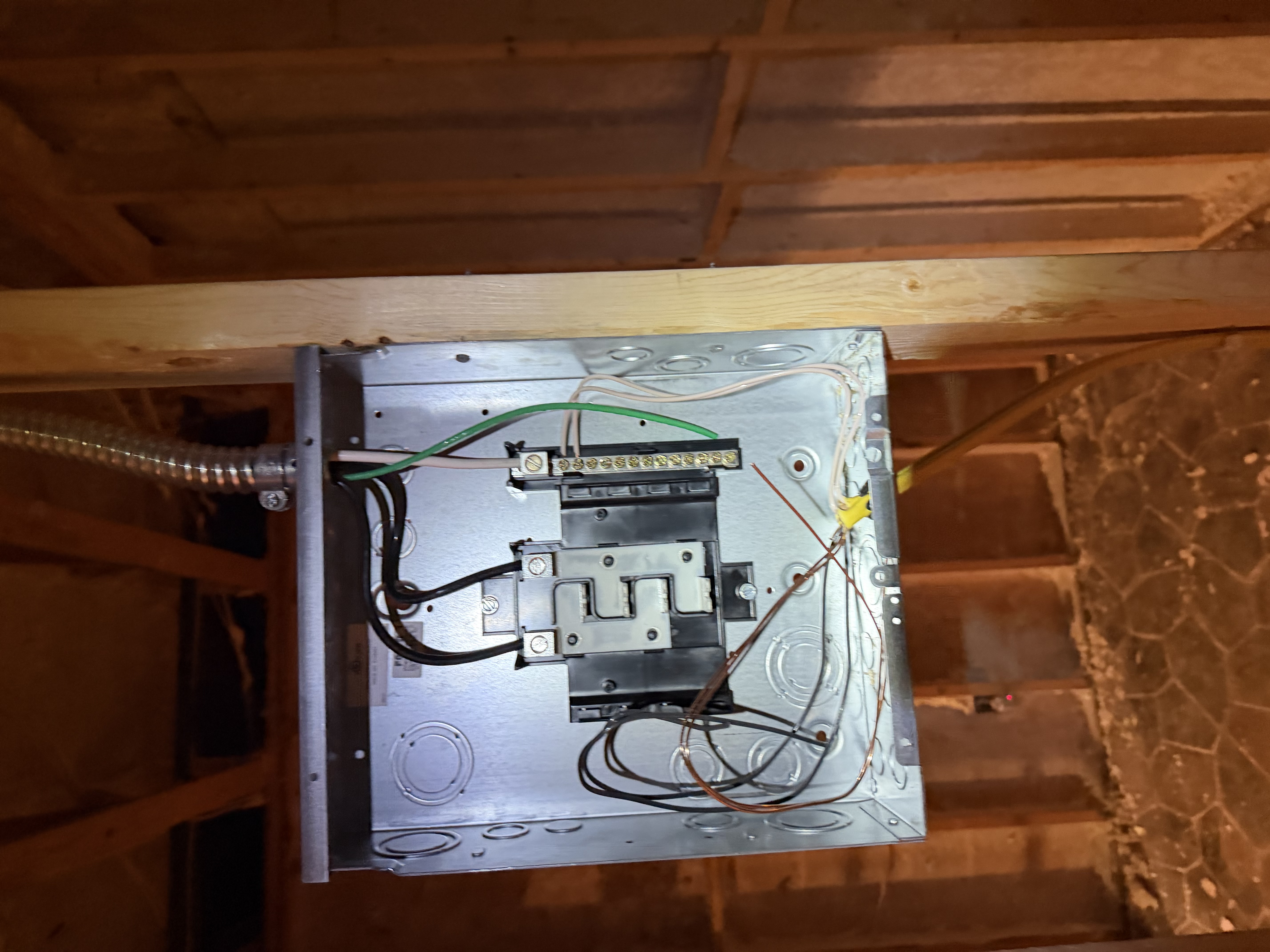 We installed 50-100 amp circuits, spaced every 5 feet for runs up to 50 feet. We also set up a dedicated 60 amp panel circuit for the IT room and replaced the SP arc fault breaker.