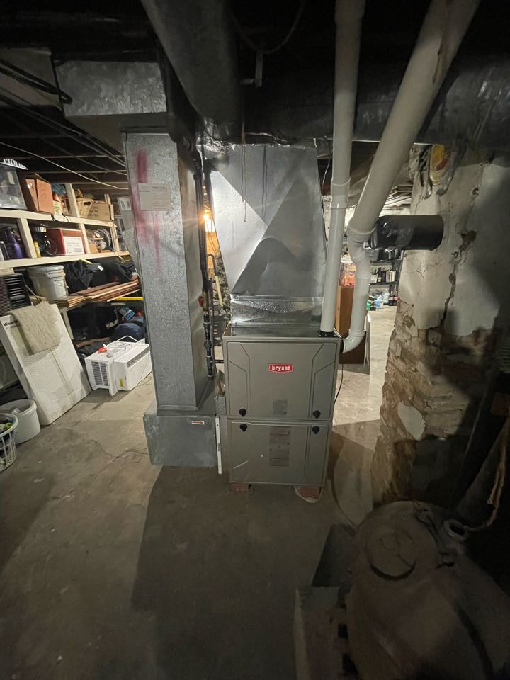 Performed Bryant furnace installation. Configured all system settings to relate to customer's specific home needs. Tested system and ensured all proper functions. System is running and heating well!  Performed Bryant furnace installation. Configured all system settings to relate to customer's specific home needs. Tested system and ensured all proper functions. System is running and heating well!