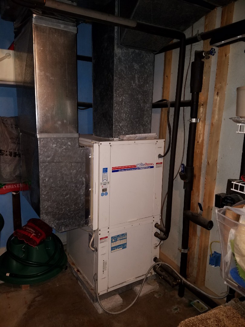 Replace twenty-two-year-old water furnace geothermal unit with new series 5 two-stage closed-loop geothermal