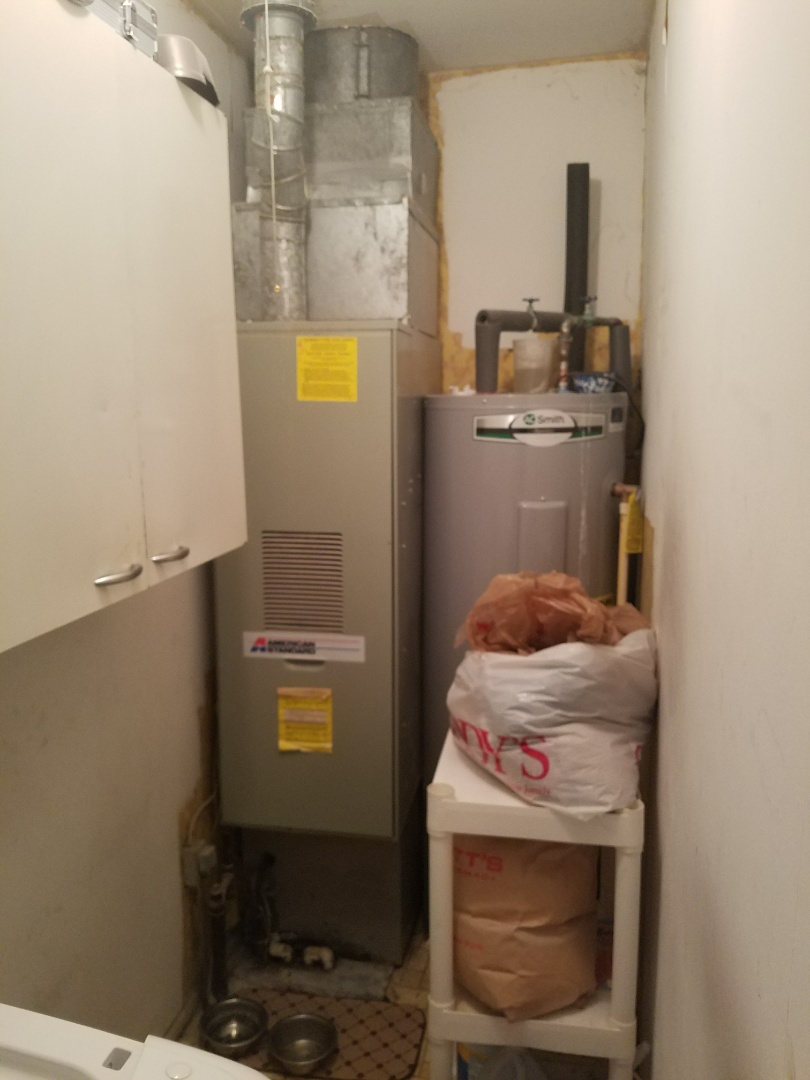 Remove American Standard furnace and air conditioner and install new Bryant Legacy 95% furnace and 13 Seer air conditioner and upgrade return air