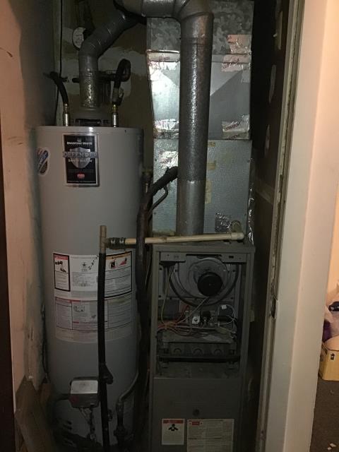 Reynoldsburg, OH - Upon arrival I found a Janitrol furnace off at disconnect. Turned on, igniter didn’t glow. Replaced igniter, furnace fired up but flames rolled out when blower came on. System has a cracked heat exchanger. Called landlord, new system going in tomorrow Reynoldsburg, OH - Upon arrival I found a Janitrol furnace off at disconnect. Turned on, igniter didn’t glow. Replaced igniter, furnace fired up but flames rolled out when blower came on. System has a cracked heat exchanger. Called landlord, new system going in tomorrow