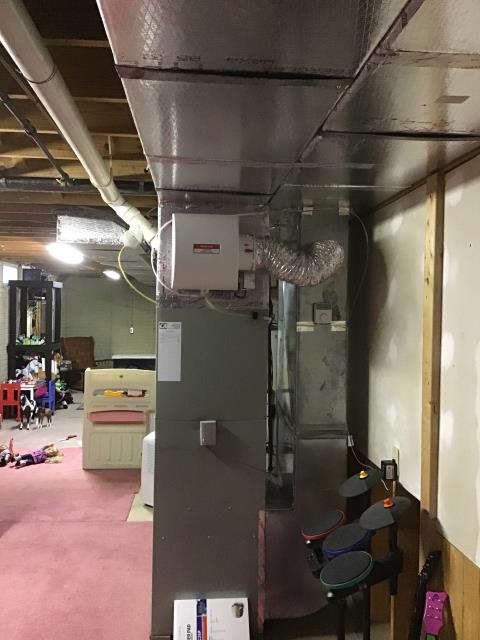 Pataskala, OH - Replaced warranty board and pev valve and system is as quiet as a church mouse. Although customer had some concerns about the way the condenser high voltage was run being spliced in the breaker panel. Pulled breaker panel and immediately found sparks from 30 amp breaker for condenser. Customer very upset with the way it was spliced into the panel. Tried to rerun current wire not going to work all the wire needs repulsed not enough to reach breaker. Got a hold of manager to see if we can schedule to rerun voltage. Pataskala, OH - Replaced warranty board and pev valve and system is as quiet as a church mouse. Although customer had some concerns about the way the condenser high voltage was run being spliced in the breaker panel. Pulled breaker panel and immediately found sparks from 30 amp breaker for condenser. Customer very upset with the way it was spliced into the panel. Tried to rerun current wire not going to work all the wire needs repulsed not enough to reach breaker. Got a hold of manager to see if we can schedule to rerun voltage.