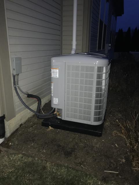 Pataskala, OH - I completed scheduled maintenance spring tune up on a Carrier air conditioner. I visually inspected the furnace. Checked voltage and amps. I inspected the evaporator coil. I checked the temperature difference across the coil. Checked refrigerant charge, voltages and amps. I rinsed the condenser coils with water. Cycled and monitored the system. Operating normally at this time.
Pataskala, OH - I completed scheduled maintenance spring tune up on a Carrier air conditioner. I visually inspected the furnace. Checked voltage and amps. I inspected the evaporator coil. I checked the temperature difference across the coil. Checked refrigerant charge, voltages and amps. I rinsed the condenser coils with water. Cycled and monitored the system. Operating normally at this time.