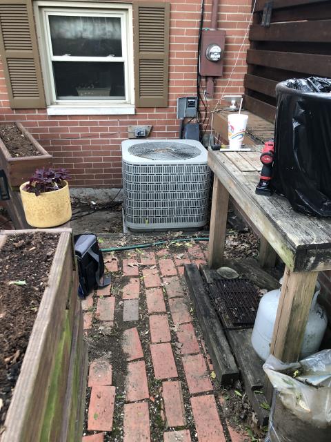 I performed a diagnostic on a Westinghouse air conditioner.  I found that the condenser coil was extremely dirty so I cleaned it.