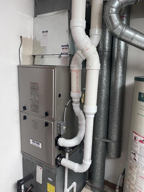 After removing the Goodman gas furnace, I installed a Five Star 95% 80,000 BTU Gas Furnace 4T 17.  Cycled and monitored the system.  Operating normally at this time.  Included with the installation is a free 1 year service maintenance agreement. 
