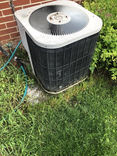 Client requested an estimate to replace a Goodman air conditioner.  I recommend replacing it with a Carrier 13 SEER 2 Ton Air Conditioner.  Included in the estimate is a 1 year free service maintenance agreement.
