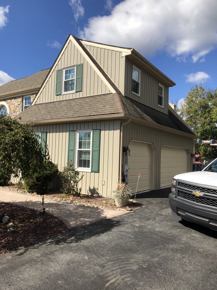 Hockessin, DE - Pro via cedar max board and batten siding color clay Hockessin, DE - Pro via cedar max board and batten siding color clay