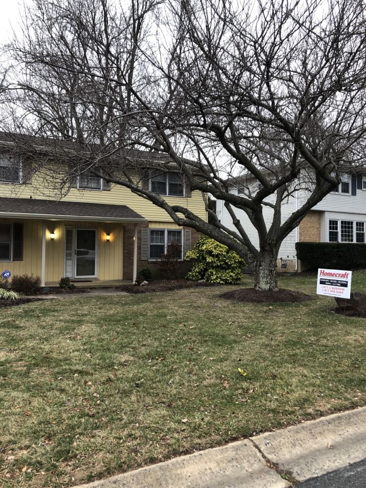 Wilmington, DE - GAF timberline shingles color Barkwood and Mastic soffit fascia and gutters color Almond Wilmington, DE - GAF timberline shingles color Barkwood and Mastic soffit fascia and gutters color Almond