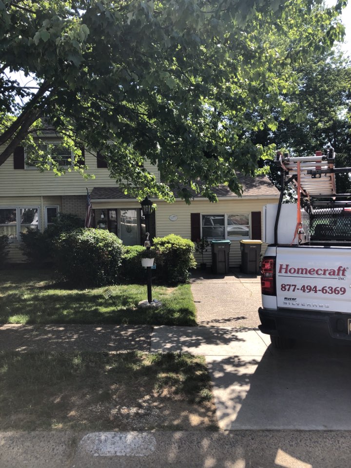Claymont, DE - GAF Timberline shingles color Shakewood and Sno country ridge vent Claymont, DE - GAF Timberline shingles color Shakewood and Sno country ridge vent