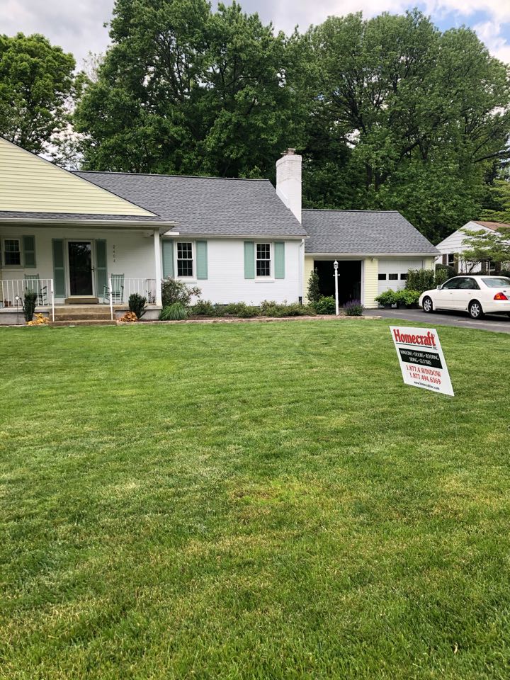 Wilmington, DE - GAF Timberline shingles color Pewter Gray and Sno country ridge vent Wilmington, DE - GAF Timberline shingles color Pewter Gray and Sno country ridge vent