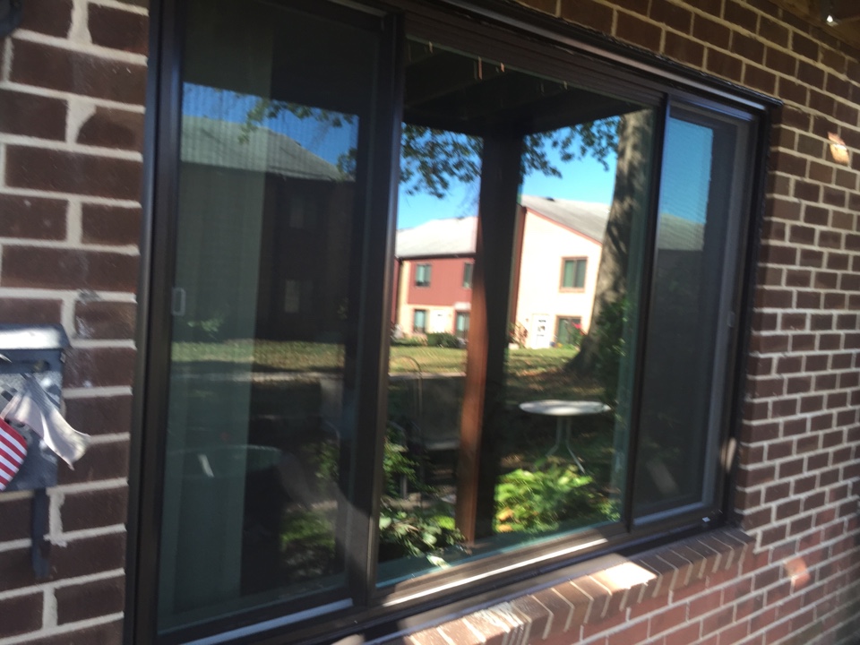 Brookhaven, PA - A WindBlocker Vinyl Slider Window recently installed by Homecraft, Inc. Brookhaven, PA - A WindBlocker Vinyl Slider Window recently installed by Homecraft, Inc.
