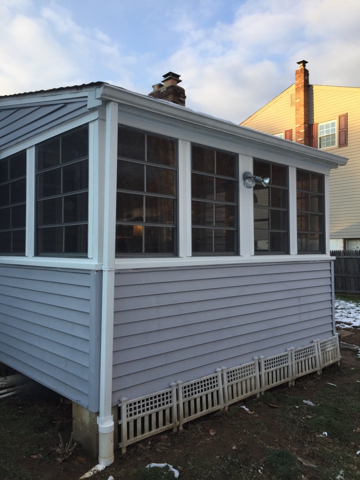 Aston, PA - PGT Room with Provia Storm Door Aston, PA - PGT Room with Provia Storm Door