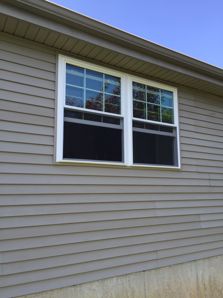 Middletown, DE - Created Opening and installed twin double hung windows Middletown, DE - Created Opening and installed twin double hung windows