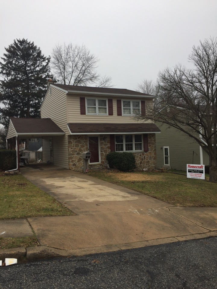 Kennett Square, PA - Pro Via Cedar Max siding color Sandalwood with Mastic gutters and fascia Kennett Square, PA - Pro Via Cedar Max siding color Sandalwood with Mastic gutters and fascia