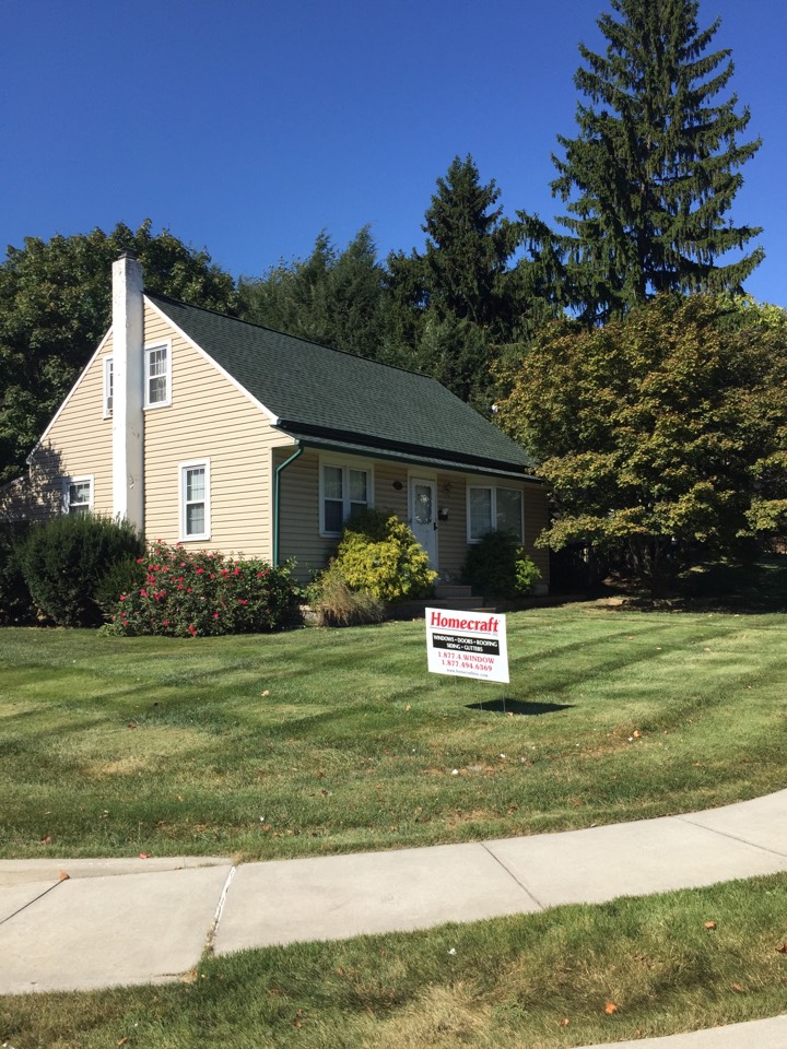 Brookhaven, PA - GAF Timberline shingles color Hunter Green with Sno county ridge vent Brookhaven, PA - GAF Timberline shingles color Hunter Green with Sno county ridge vent