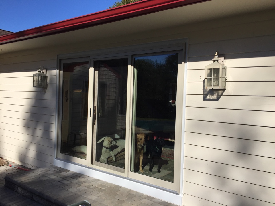 West Chester, PA - Homecraft, Inc. installed a ProVia three lite patio door with High Performance Glass. West Chester, PA - Homecraft, Inc. installed a ProVia three lite patio door with High Performance Glass.