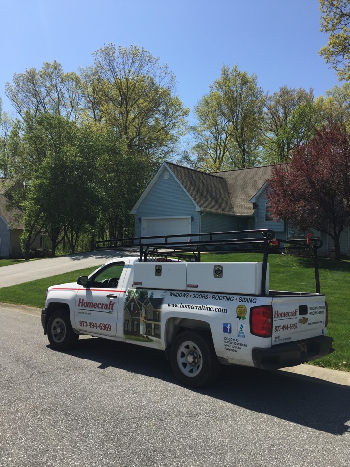 Newark, DE - Remove siding at chimney area and install new flashing and Tyvek replace damaged siding with new Mastic Everest dutchlap siding Newark, DE - Remove siding at chimney area and install new flashing and Tyvek replace damaged siding with new Mastic Everest dutchlap siding