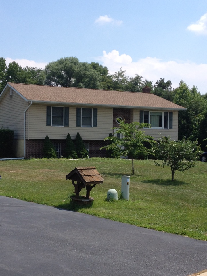 North East, MD - GAF Timberline HD shingles color Shakewood with Sno country ridge vent North East, MD - GAF Timberline HD shingles color Shakewood with Sno country ridge vent