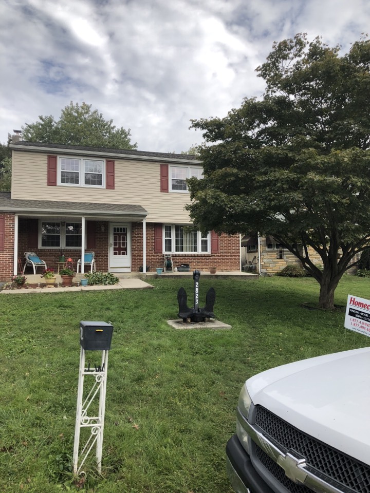 Aston, PA - GAF Timberline shingles color Weatheredwood with Sno country ridge vent Aston, PA - GAF Timberline shingles color Weatheredwood with Sno country ridge vent