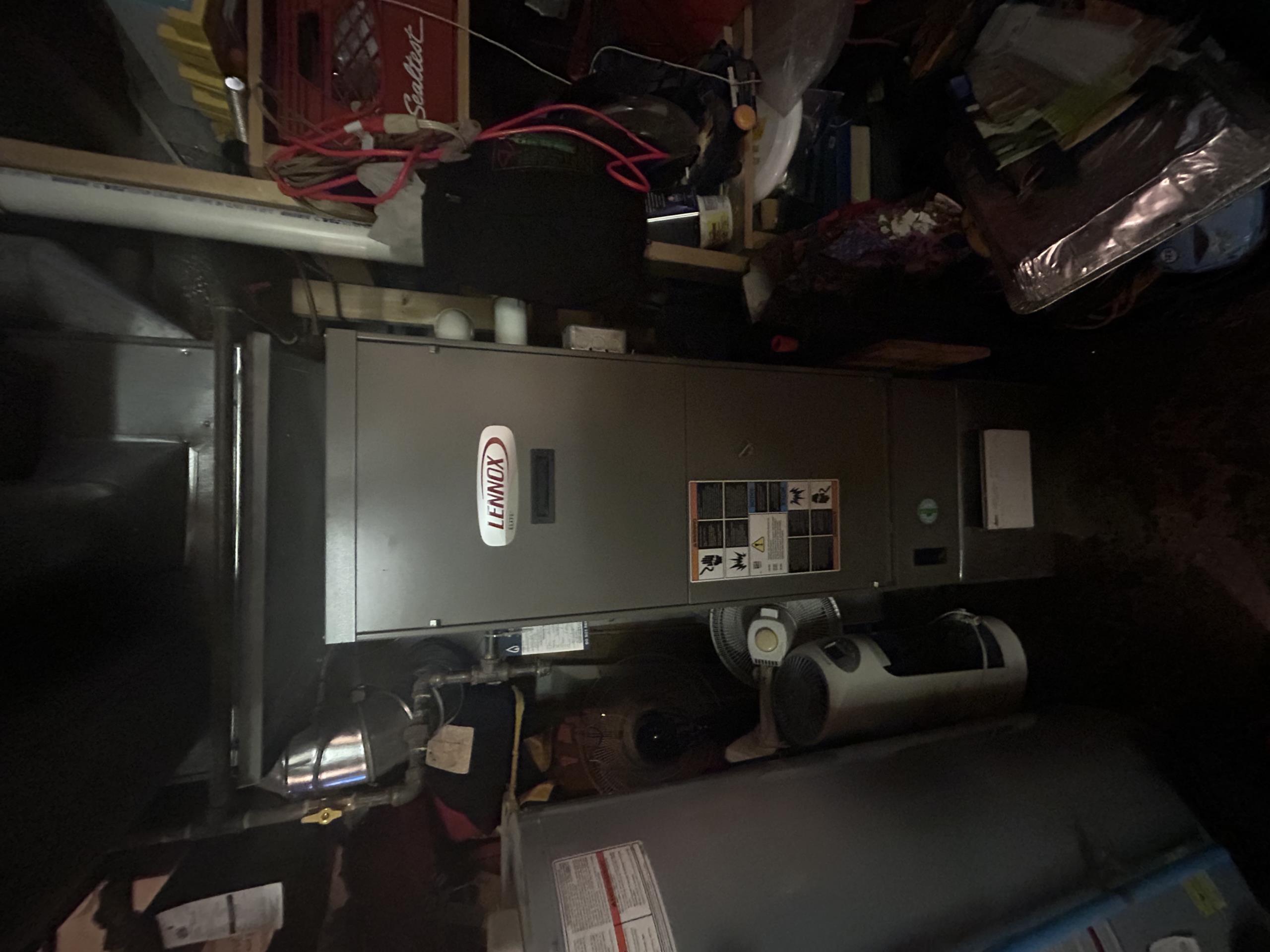 Furnace Service Call:
Description:
- Lennox G61MPV Furnace is encountering an error when it comes time to fire. Opening inspection panels (tripping safety switch off) and closing them again results in one successful fire and then error state returns.
CFM light shining steady green
On-Off light appears to be blinking 9 + 1 code (green)
HTGblower light pulsing red
High/Low light occassionally turns on green

Also hearing lots of dribbling water sound in upper chamber.