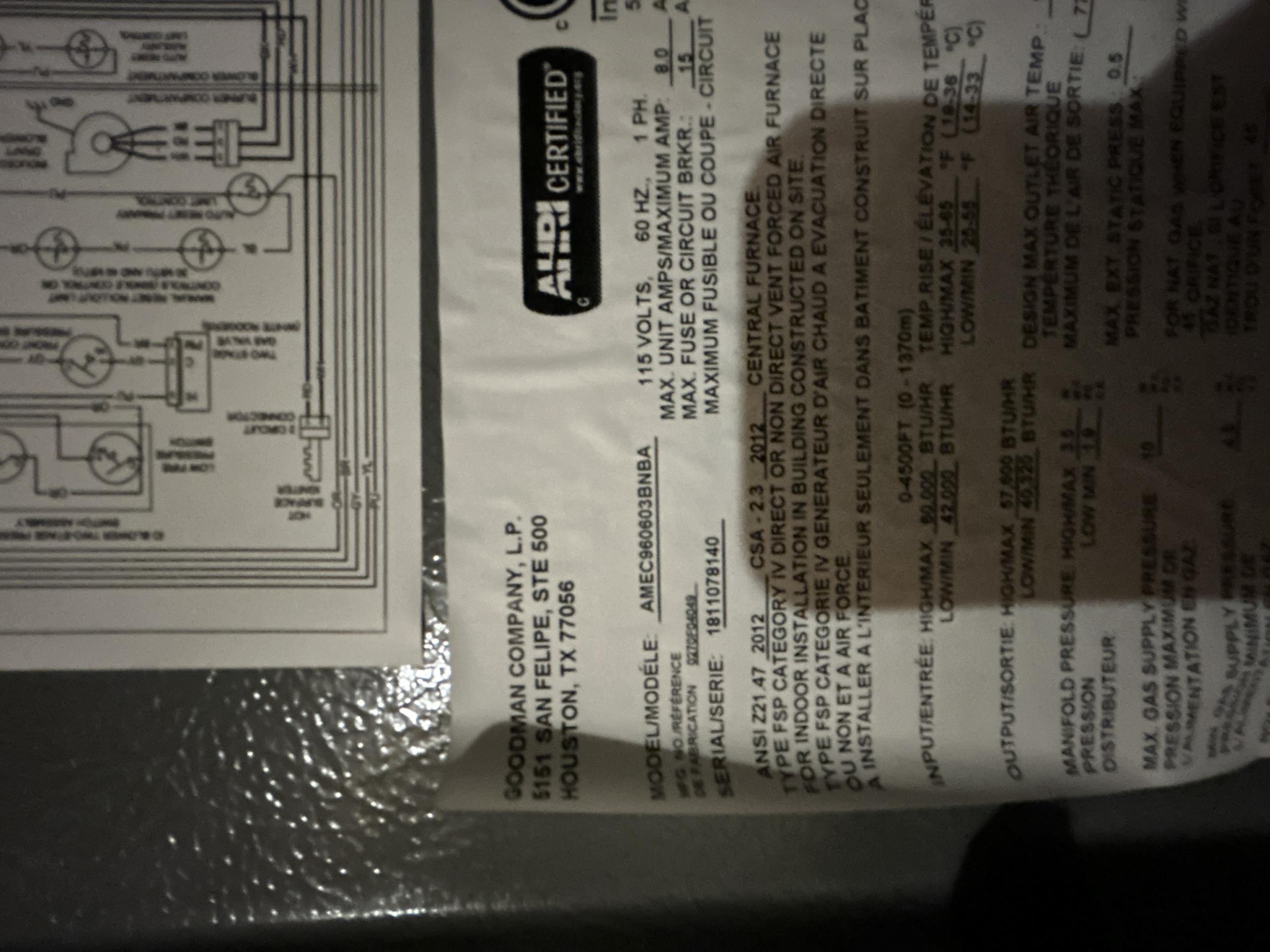 Furnace Maintenance:
Description:
- no description provided