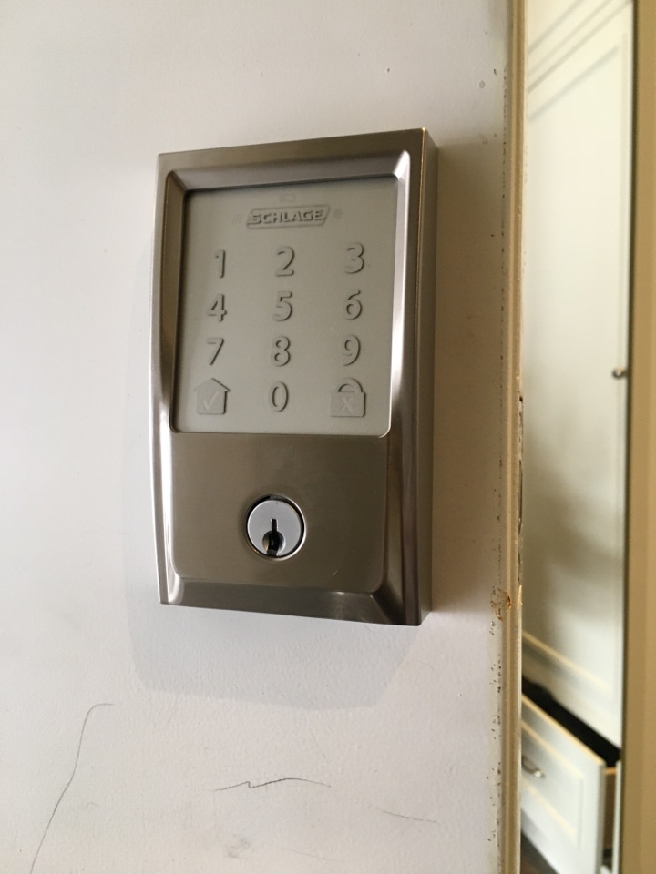 Installed customers digital deadbolt