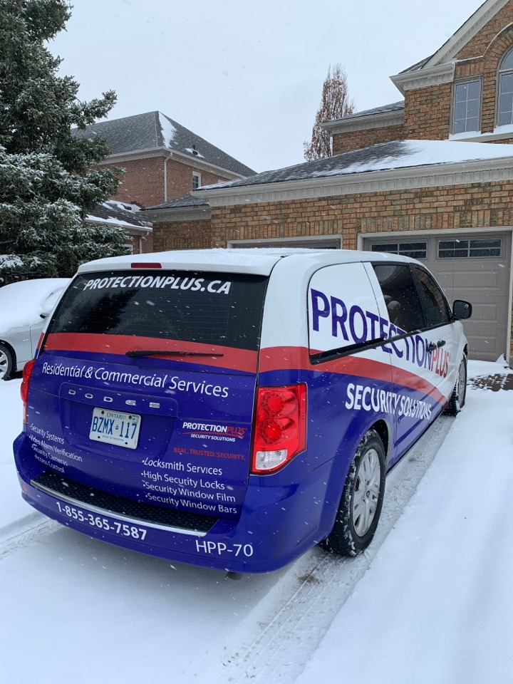 Service call to reattach a door contact after a new door installation