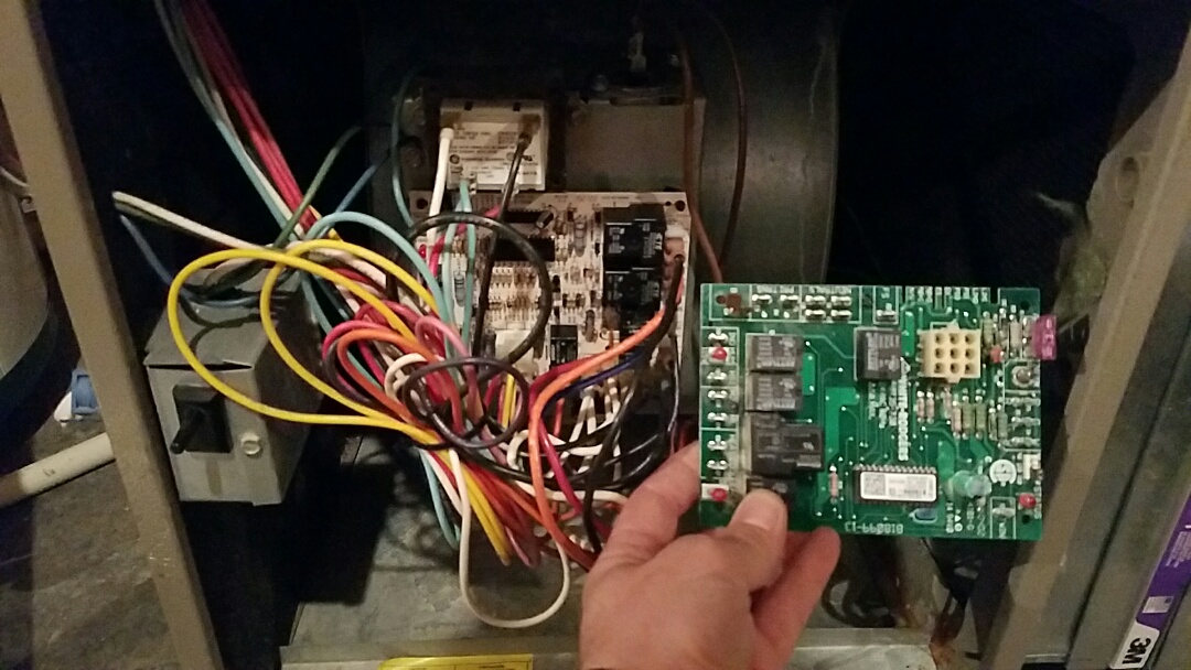 Replaced furnace control board in this Goodman unit