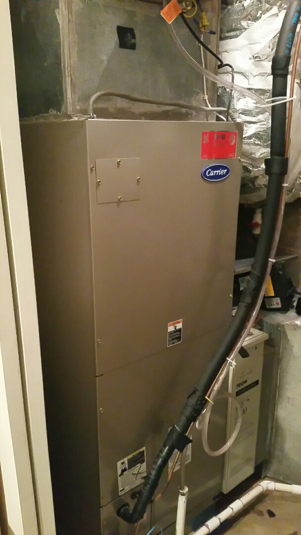 Installed new variable speed blower motor on a Carrier heat pump system!