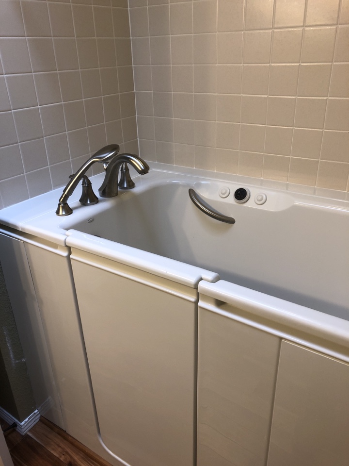Longmont, CO - Finish installation of a Kohler walk in bath tub by Luxstone of Colorado by Home Pride. Longmont, CO - Finish installation of a Kohler walk in bath tub by Luxstone of Colorado by Home Pride.