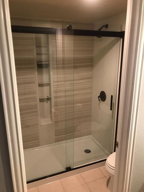 Larkspur, CO - Just completed a shower transformation from an outdated bathtub to a LuxStone shower. Our happy customers love the LuxStone shower walls as they provide the durability and beauty of stone, with easy cleaning and maintenance. No more hard to clean grout and tile!! Larkspur, CO - Just completed a shower transformation from an outdated bathtub to a LuxStone shower. Our happy customers love the LuxStone shower walls as they provide the durability and beauty of stone, with easy cleaning and maintenance. No more hard to clean grout and tile!!