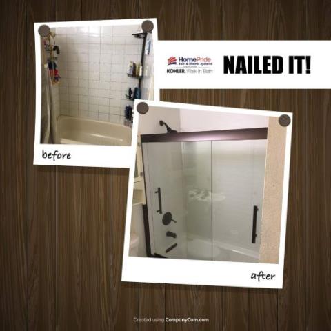 Thornton, CO - Removed tile/grout and replaced with beautiful composite material that is easy to clean. Replaced outdated tub with a timeless white bathtub and oil rubbed bronze traditional hardware. Thornton, CO - Removed tile/grout and replaced with beautiful composite material that is easy to clean. Replaced outdated tub with a timeless white bathtub and oil rubbed bronze traditional hardware.