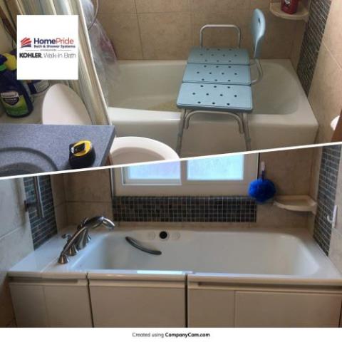 Monument, CO - Bathing will no longer be difficult and a chore for our family in Monument. They went from an unsafe bath chair to a Kohler walk in bathtub. Monument, CO - Bathing will no longer be difficult and a chore for our family in Monument. They went from an unsafe bath chair to a Kohler walk in bathtub.