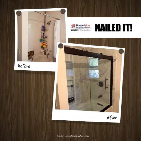 Littleton, CO - What a fun upgrade with Kohler Luxstone walls, traditional oil rubbed bronze components, and a new shower locker. Littleton, CO - What a fun upgrade with Kohler Luxstone walls, traditional oil rubbed bronze components, and a new shower locker.