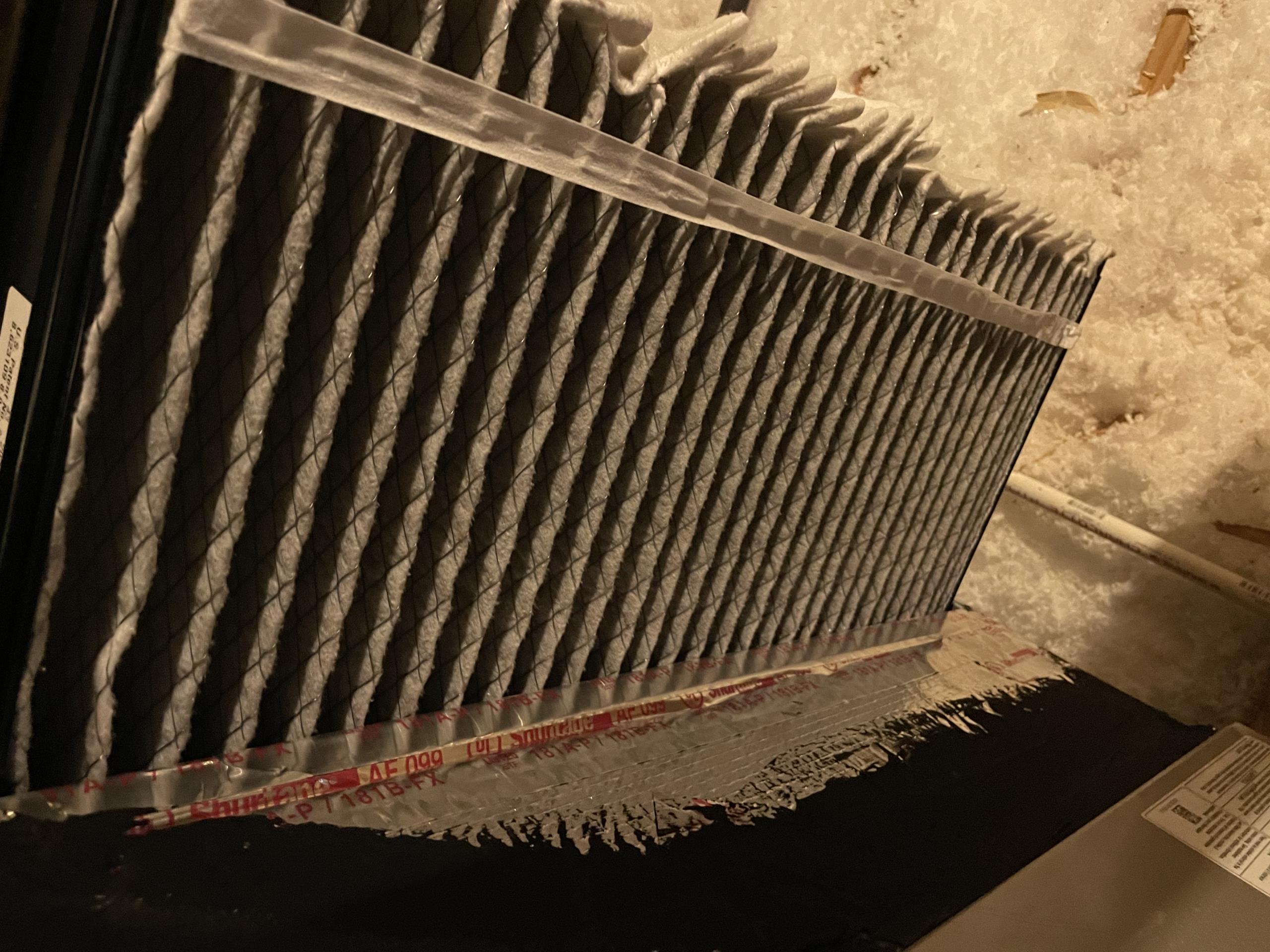 Cypress, TX - Home inspector found rust in air handler pan and suggested she have an hvac technician out to go over things. Cypress, TX - Home inspector found rust in air handler pan and suggested she have an hvac technician out to go over things.