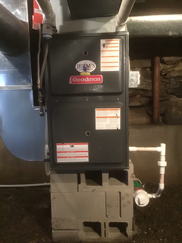 New furnace in Strafford VT. 