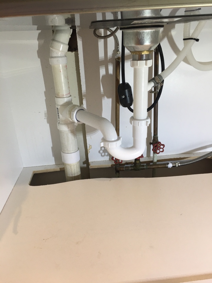 Replaced kitchen sink drain in Post Mills Vermont 